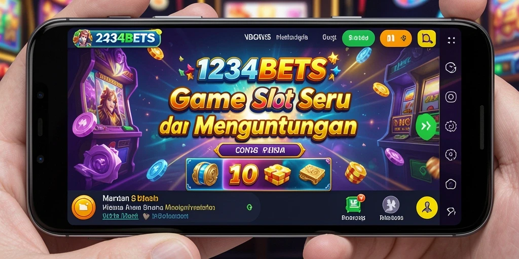Gameplay seru dalam 1234BETS dengan mesin slot yang beragam.