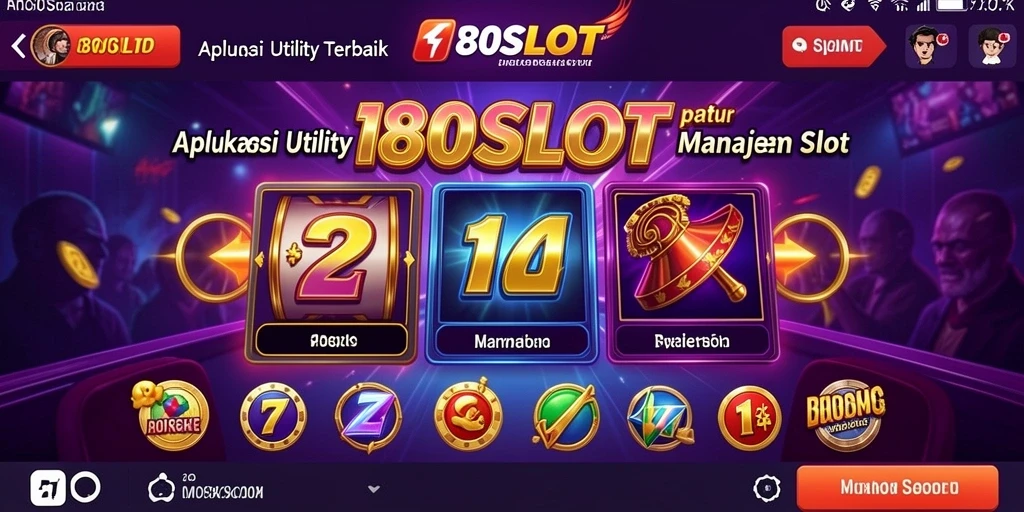 Tampilan antarmuka pengguna aplikasi 180SLOT yang menarik.