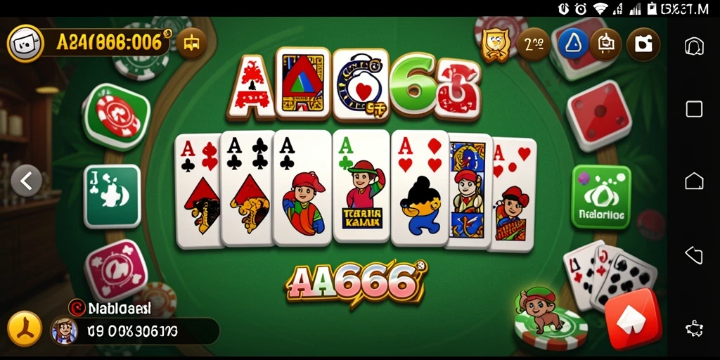 Screenshot AA666 menampilkan gameplay seru Domino dengan teman-teman.