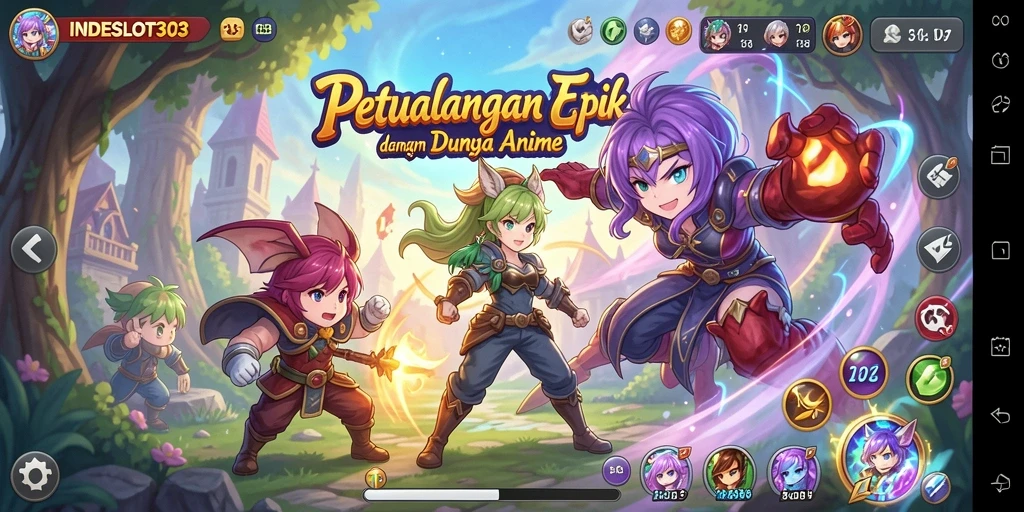 Tampilan dinamis dari gameplay menarik di INDESLOT303.