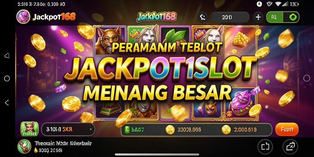 Tampilan seru dari gameplay <strong>JACKPOT168</strong> yang penuh warna.