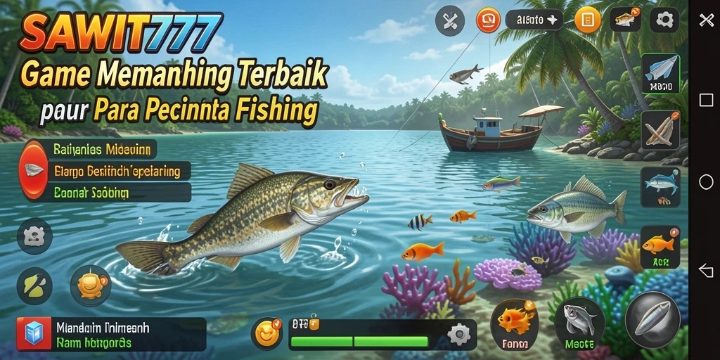 Gambaran gameplay SAWIT777 dengan pengalaman memancing yang seru.