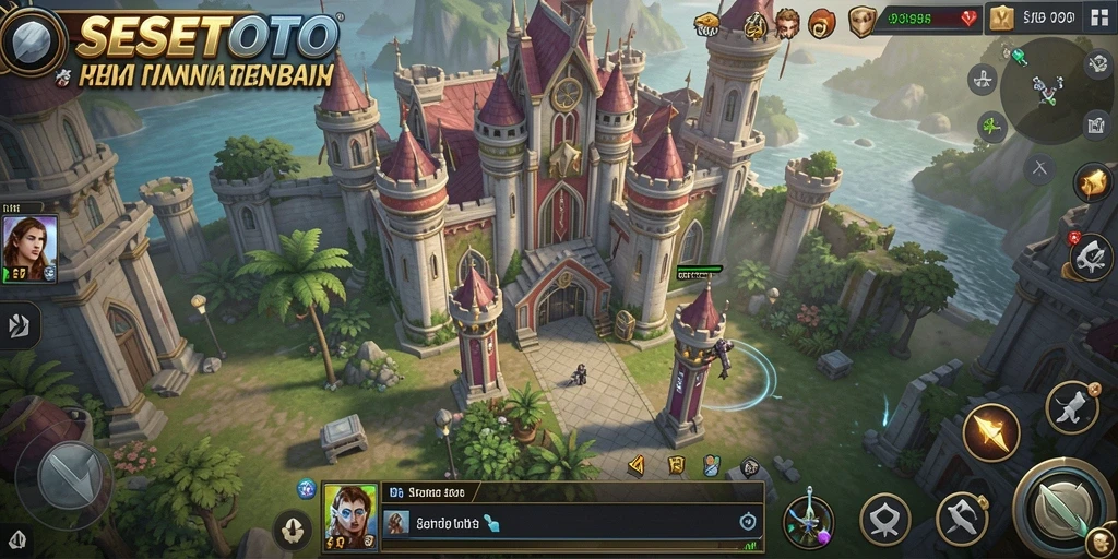 Tampilan gameplay SESETOTO yang menegangkan dalam gaya Tower Defense.