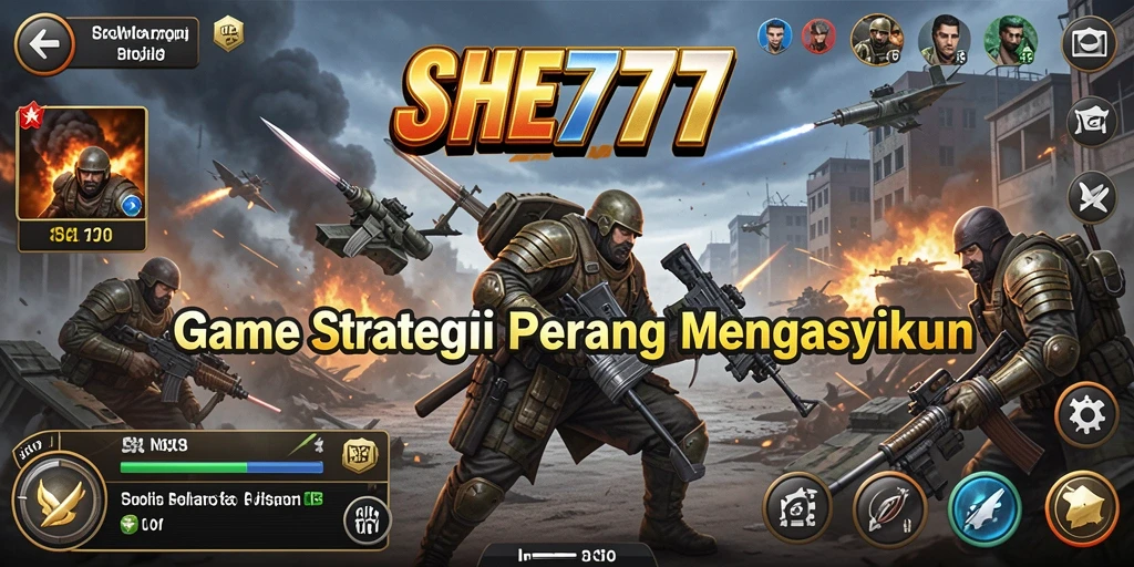 Tampilan gameplay intens dan mendebarkan dari SHE777.