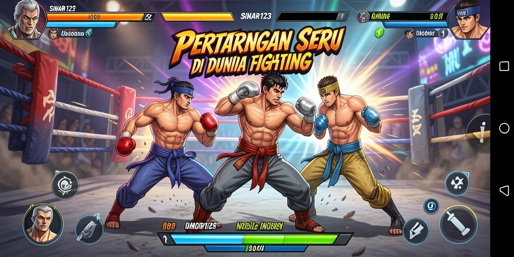 Tangkapan layar gameplay SINAR123 menunjukkan pertarungan yang penuh aksi.