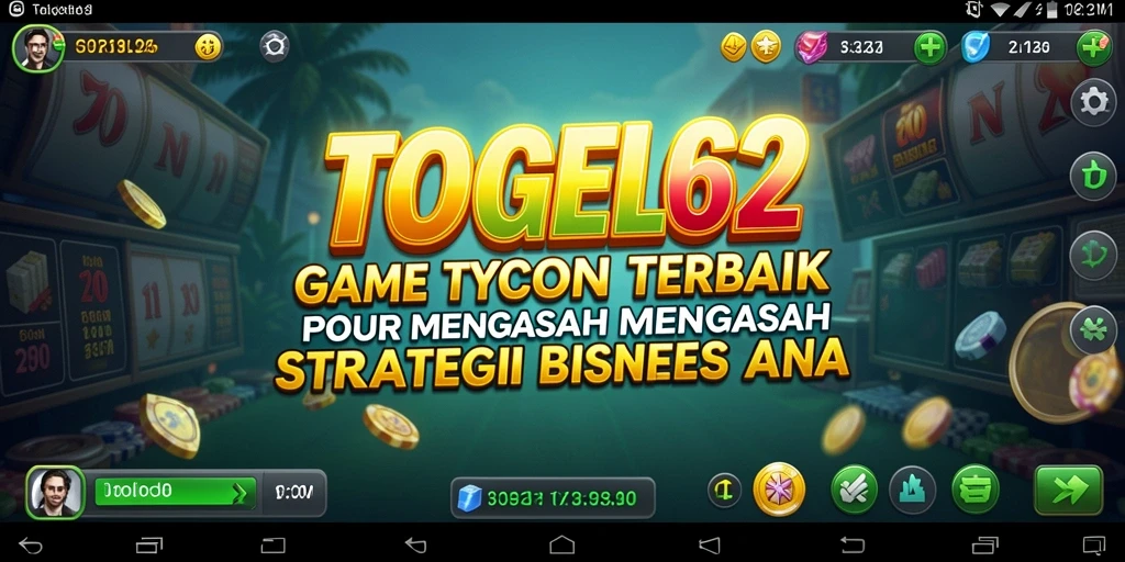 Screenshot gameplay <strong>TOGEL62</strong> menampilkan perjalanan membangun bisnis sukses.
