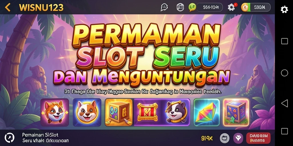 Tampilan gameplay menarik dari WISNU123 dengan mesin slot beragam.