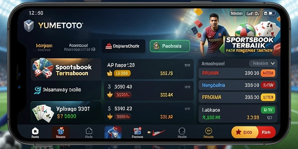 Tampilan gameplay utama YUMETOTO yang menampilkan taruhan langsung.